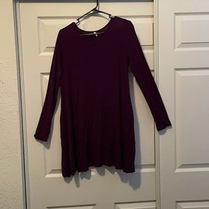 Mittoshop dark plum dress with pockets. Sz: M